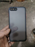 暴走適用蘋果7P/8P手機(jī)殼iPhone7plus/8plus保護(hù)套鏡頭全包防摔防指紋硅膠軟邊撞色透明磨砂男女款黑 曬單實(shí)拍圖