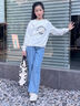 艾卡諾 I.KARNOW女童秋季套裝2025新款秋裝女大童洋氣初中學(xué)生兒童春秋款衛(wèi)衣女孩 13068藍(lán)色+4637白色【春秋款】 120 曬單實(shí)拍圖