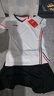 李寧（LI-NING）羽毛球服女款夏季短袖比賽套裝兩件套運動服團隊服 曬單實拍圖