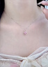Grace Girl18K金甜心四葉草項鏈女粉貓眼彩金吊墜輕奢時(shí)尚送女友禮物 18K金四葉草套裝-A款 曬單實(shí)拍圖