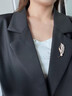SHILUOZHEN七夕情人節(jié)禮物送女友愛人老婆胸針高檔女奢侈大氣防走光別針胸花 永恒麥穗胸針【精美禮盒】 曬單實拍圖