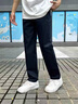 AEMAPE蘋果高端休閑褲男士夏季男褲新款直筒商務(wù)彈力修身純棉褲子男春秋 138藍(lán)色 31 腰圍(2尺4) 曬單實(shí)拍圖