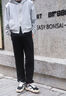 C'N'C【奢侈品衣服】cnc男裝秋季新款休閑褲男士品牌休閑時(shí)尚系帶褲子 藏青 1 30 (165/76A) 曬單實(shí)拍圖