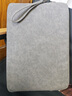 泰克森筆記本內膽包14英寸適用華為蘋(píng)果macbook聯(lián)想16女平板電腦保護套 可拆手提-灰色-羊巴皮+絨毛減震 13-13.3英寸 曬單實(shí)拍圖