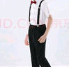 衣諾坊兒童六一演出服男生校服班服禮服背帶褲套裝 短袖長褲 120碼 曬單實(shí)拍圖