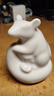 fw創(chuàng  )意陶瓷工藝品12十二生肖擺件動(dòng)物屬相客廳房間玄關(guān)桌面擺設瓷器小號羊家居裝飾工藝品 白瓷鼠小號 曬單實(shí)拍圖