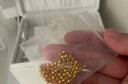 金小貅黃金轉(zhuǎn)運(yùn)珠足金999小金珠重版加厚散珠光面金珠黃金古法珠手串DIY 3.2g,4mm光珠16顆【約6cm】 曬單實(shí)拍圖