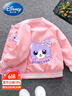 G.DUCKKIDS童裝女童外套春秋季2024新款兒童衣服女春裝洋氣玲娜貝爾棒球服 粉色 90 適合80-90年齡1-2歲左右 曬單實(shí)拍圖