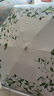 范爺家遮陽傘晴雨兩用傘六折雨傘彩膠太陽傘小巧防曬防紫外線 超輕便攜 六折雨傘梔子花（內(nèi)層黑膠） 曬單實拍圖