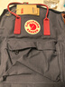 FJALLRAVEN北極狐雙肩包超輕大容量Kanken背包23510-550-326黑色-公牛紅16L 曬單實(shí)拍圖