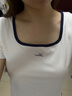 Levi's【商場同款】李維斯25年夏季新款女士針織休閑短袖T恤0019T 純白 L 曬單實拍圖