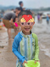 Kocotreekk樹(shù)兒童泳衣原紗防曬游泳衣男童分體女童長(cháng)袖寶寶泳裝三件套 曬單實(shí)拍圖