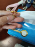 周六福七夕禮物黃金耳釘女足金999花卉耳飾耳針 計價 2.23g 曬單實拍圖
