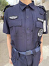 藍色速干保安服套裝男短袖夏季春秋裝作訓(xùn)服執(zhí)勤門衛(wèi)服 【藏藍速干】短袖+褲子 無標識 175-XL 曬單實拍圖
