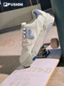 FILA FUSION斐樂(lè )潮牌女鞋BANK DX鞋時(shí)尚休閑滑板鞋 奶白/永恒藍-GI 36.5 曬單實(shí)拍圖