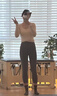 ACKDCS瑜伽服普拉提上衣女春夏季跑步運(yùn)動時(shí)尚網(wǎng)紗健身套裝高級感兩件套 曬單實(shí)拍圖