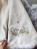 盈瓷「反季專場(chǎng)」新中式國(guó)風(fēng)白色毛呢外套女高級(jí)感呢大衣 米色 S 曬單實(shí)拍圖