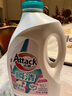 潔霸（ATTACK）瞬清無(wú)磷洗衣液 玫瑰花香  6斤 雙重活力酵素弱酸泡沫 曬單實(shí)拍圖
