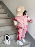 G.DUCKKIDS女小童秋裝兔子棒球服套裝2023新款春秋裝休閑網(wǎng)紅百搭衛(wèi)褲倆件套 圖片色 90 cm 曬單實(shí)拍圖