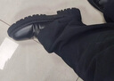 阿貓頓 廚師鞋男防滑防水廚房男士小黑鞋工作上班皮鞋男百搭風(fēng)小皮鞋男 黑色基礎(chǔ)款 39 曬單實(shí)拍圖