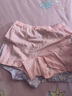 愛(ài)慕兒童內褲女童春莫代爾中腰平角褲2條裝紫底小兔140 曬單實(shí)拍圖