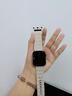 兜兜格波浪iwatchS10運動適用蘋果手表表帶applewatch8/7/6代SE情侶9新款ultra2潮牌49男女42硅膠帶46MM 星光色【波浪菱形柔軟腕帶】 iwatch S10【46mm】 曬單實拍圖