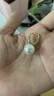 AJIDOU阿吉豆耳釘圓環(huán)拼接耳環(huán)仿珍珠耳飾專柜同款時尚百搭送女友老婆 曬單實拍圖