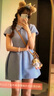 MEOD藍(lán)色polo領(lǐng)連衣裙子女夏季2025新款設(shè)計(jì)感娃娃裙收腰a字蓬蓬短裙 baby藍(lán)女裝2025新款今年流行/冷 S 40/45KG/ 曬單實(shí)拍圖
