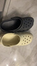 名創(chuàng)優(yōu)品（MINISO）洞洞鞋男女夏季外穿沙灘涼鞋防滑厚底踩屎感包頭涼拖鞋黑色40-41 曬單實(shí)拍圖