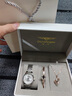 冠琴（GUANQIN）手表女士全自動(dòng)機械表高奢鑲鉆百搭潮流女表瑞士品質(zhì)情人節送禮 銀殼白面+禮盒包裝+手鐲項鏈 曬單實(shí)拍圖