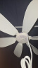志高（CHIGO）小吊扇 小型電風扇 小風扇家用學生宿舍床上大風力6頁蚊帳扇懸掛式微風吊扇便攜小電扇 新升級-標配款6葉 曬單實拍圖