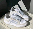 adidas ENTRAP美式校園風(fēng)運(yùn)動(dòng)板鞋男女少年感復(fù)古籃球鞋阿迪達(dá)斯 白色/淺藍(lán)/灰色   40 曬單實(shí)拍圖
