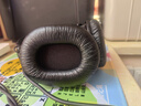 簡(jiǎn)津 適用SONY索尼MDR-7506耳機套MDR-V6/CD900ST耳罩替換海綿墊頭戴式保護套鐵三角系列通用款耳皮套 黑色【皺皮】耳機套一對 曬單實(shí)拍圖