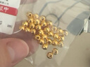 行金銀中黃金吊墜 足金999蹦迪珠DIY項(xiàng)鏈吊墜 菱形珠編繩掛墜送禮生日禮物 蹦迪珠吊墜(多顆)克重多退少補(bǔ) 約0.9克 曬單實(shí)拍圖
