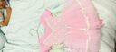 南瓜精靈兒童舞蹈服夏季女童練功服形體服芭蕾舞蓬蓬裙幼兒中國(guó)舞演出服裝 粉色【短袖】 130 (建議120-130cm 38-43斤) 曬單實(shí)拍圖
