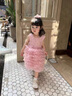 G.DUCKKIDS小黃鴨童裝女童連衣裙夏季公主裙兒童裙子生日禮服夏款蓬蓬裙紗裙 粉色asoiaci 90 尺碼建議1~2歲cm 曬單實拍圖
