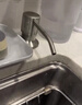 潛水艇洗潔精水槽按壓器304不銹鋼泵頭 廚房洗碗池皂液器水槽用加延長管 【螺母款-帶瓶】24-40mm孔徑 曬單實拍圖