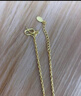 謝瑞麟（TSL） 黃金手鏈細素鏈足金鏈子氣質(zhì)送手飾品YL770 約3.45克 工費800元 曬單實(shí)拍圖