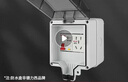 德力西電氣 戶(hù)外防水配電箱 明裝防雨盒充電樁電源總開(kāi)關(guān)漏電保護(hù)插座空開(kāi)盒 2P漏保16A+五孔10Ax1只 曬單實(shí)拍圖