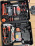 福瑞德電鉆工具箱套裝36vf手電鉆五金家用電動(dòng)工具組套電動(dòng)螺絲刀電起子 一電一充【元?dú)馓籽b】 曬單實(shí)拍圖
