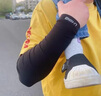李寧冰袖男女防曬袖套冰絲袖套防紫外線冰柱袖護(hù)手臂套袖騎行胳膊防曬 曬單實(shí)拍圖
