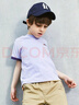 馬騎頓（MQD）童裝男女童純棉夏款洋氣兒童韓版短袖T恤 淺紫色 110 曬單實(shí)拍圖