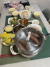 Fofana德國品牌316不銹鋼湯鍋蒸煮一體蒸鍋煮鍋家用雙層燃氣灶磁電磁爐 24CM內(nèi)鋼外陶上蒸下煮兩層 24cm 5L 曬單實拍圖
