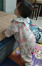 嬰兒純棉長(zhǎng)袖連體衣男女寶寶卡通長(zhǎng)袖爬爬服新生兒衣服純棉a類 連體小鹿S-4 90cm 曬單實(shí)拍圖