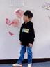 G.DUCKKIDS小黃鴨男童衛(wèi)衣春秋款2025新款中大兒童秋裝打底衫連帽卡卡西衣服 綠色 130 建議7~8歲【120-130cm】cm 曬單實(shí)拍圖