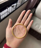 興穎純金包銀手鐲古法黃金手鐲女素圈24K足金傳承結(jié)婚禮物999實(shí)心首飾 金1.4克-總重約30克-58圈口素圈手鐲 曬單實(shí)拍圖