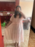 婧麒（JOYNCLEON）孕婦裝新款孕婦裙子夏裝孕媽高級穿搭孕期洋氣大碼孕婦連衣裙 粉色 L 曬單實(shí)拍圖