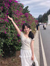 衣然呈品韓系穿搭蕾絲短袖t恤女夏季薄款修身絕美時尚百搭體恤上衣半袖女 淺灰色 M 【建議90-110斤】 曬單實拍圖