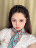 時(shí)島小方巾絲巾女士夏季輕奢絲巾發(fā)帶絲巾系脖腰帶高級感度假風(fēng)時(shí)尚 【法式藍(lán)】 55*55cm 曬單實(shí)拍圖