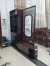 群儒承瑜屏風(fēng)隔斷客廳正對門鞋柜玄關(guān)新中式置物架實木進門口入戶遮擋簡約 200cm*210cm金絲胡桃木 曬單實拍圖